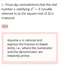 Typically includes different options for investments. Proof By Contradiction Sqrt 2 Is Irrational Payment Proof 2020