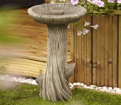 Blue glass star lantern stand $ 20.94. Borderstone Log Bird Bath Gardensite Co Uk