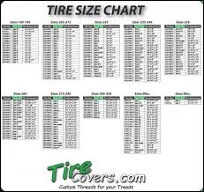 Mud Tire Size Chart