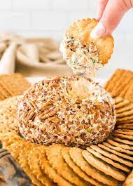 This Classic Cheese Ball Recipe With Cream Cheese And Green Onions Is A Must Have For All Of Your Holi In 2021 Cheese Ball Recipes Cheese Ball Recipes Easy Cheese Ball