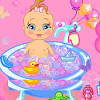 Make sure he has his rubber ducky and all his toys or he might cry. 1
