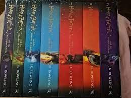 Her books have created a fantastic world — filled with wizards and muggles — that has. Jk Rowling Blue Books Harry Potter 1 7 Rs 1800 Set Veena Tradings Id 21512731397