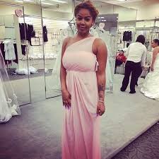 Long Mesh Dress With One Shoulder Neckline David S Bridal Mesh Dress Dresses Long Bridesmaid Dresses