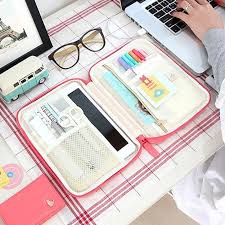 Ipad Mini Galaxynote 8 0 Soft Multi Pouch Organizer Pencil Case Travel Korean Multi Pouch Ipad Mini Cute School Supplies