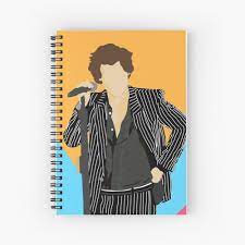 Harry Styles Live Mask Spiral Notebook By Islandchicart In 2021 Harry Styles Harry Styles Live Chic Art
