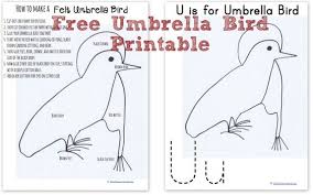 Birds That Start With Letter U How To Make A Felt Umbrella Bird Abc Animals In Felt Wildflower Ramblings Bird Crafts Preschool Preschool Letter S Felt