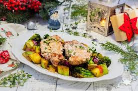 Nothing can round out your holiday meal better than one (or more!) of our spectacular holiday sides. Christmas Roasted Pork With Vegetables Xmas Decorated Table Stock Photo Image Of Decorated Fried 105409762