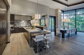Dark lacquered cabinets charcoal traditional kitchen paper moon painting kendall. 75 Beautiful Kitchen With Dark Wood Cabinets And Gray Countertops Pictures Ideas August 2021 Houzz
