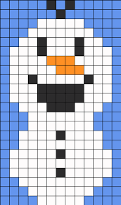 Frozen Olaf Kandi Pattern Perler Beads Beading Patterns Easy Perler Bead Patterns