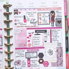 Planner Ideas And Planner Decorating Of A Cute Pink Layout Happy Planner Layout Mambi Happy Planner Planner Decorating