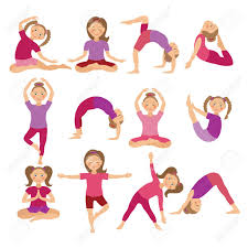 Le yoga sert à renforcer le positif et la joie ! Yoga Pour Enfants Poses Vector Illustration Enfant A Faire Des Exercices Posture Pour Kid Healthy Children Lifestyle Bebes Gymnastique Filles De Sport Sur Fond Blanc Meditation Oriental Et Relaxation Clip Art Libres