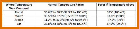 28 Described Normal Baby Temperature Chart