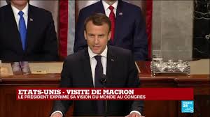 États (states) +‎ unis (united), calque of english united states. Replay Visite De Macron Aux Etats Unis Le President Exprime Sa Vision Du Monde Au Congres Youtube