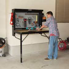 Lifetime Wall Mounted Work Table Sam S Club In 2020 Work Table Garage Storage Solutions Simple Storage