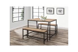 Best rustic farmhouse dining table. Urban Rustic Dining Table Bench Set Furnitureinstore