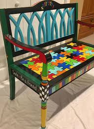 Whimsical Painted Furniture Whimsical Painted Bench Custom Painted Bench Kids Bench Youth Chairs Painted Chair Hand Painted Home Decor Whimsical Painted Furniture Whimsical Furniture Painted Benches