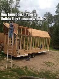 Q A How Long Does It Take To Build A Tiny House Building A Tiny House Diy Tiny House Tiny House Trailer