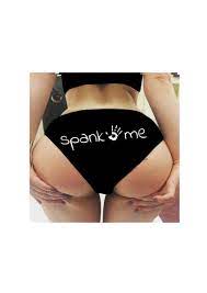 Spank Me Spanking Knickers SLUT SLUTTY Ladies lingerie Panties Pants Paddle  whip | eBay