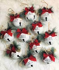 Christmas Bell Ornaments Diy Christmas Ornaments Easy Christmas Ornaments Custom Christmas Ornaments