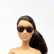 1/6 Scale Black Aviator Navigator Miniature Sunglasses for Action Figure