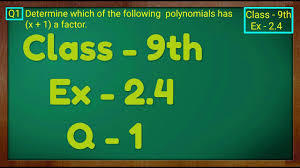 Maybe you would like to learn more about one of these? Class 9th Ex 2 4 Q 1 Polynomials Maths Ncert Cbse Youtube