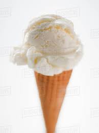 Maybe you would like to learn more about one of these? Close Up Of Vanilla Ice Cream Cone Stock Photo Dissolve