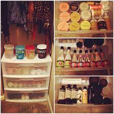 Add a few mason jars to hold things like eyeliners and makeup brushes. Pin By Aly Malm On Make Up Me Beautiful Natural Hair Styles Hair Product Organization Black Natural Hairstyles
