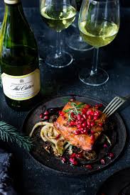 Wine Pairing And Recipe Pomegranate Salmon Recipe Wine Food Pairing Healthy Salmon Dinner Recipes Healthy Salmon Dinner