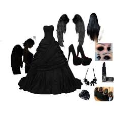 Black Angel Halloween Costumes For Girls Half Angel Half Dark Angel Costume Google Search Dark Angel Costume Angel Costume Angel Halloween Costumes