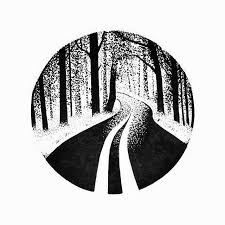 Black And White Road Drawing Pin On Art