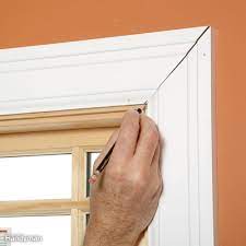 Cut two pieces of trim 10 to 12 inches long by securing the trim in the miter box and carefully cutting them to length. 14 Expert Tips For Tight Miters Mitered Trim Work Trim Carpentry