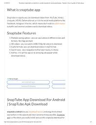 Snaptube free downloader app for android. Step By Step Guide To Download Snaptube App