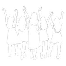 desenho para colorir de melhores amigas tumblr