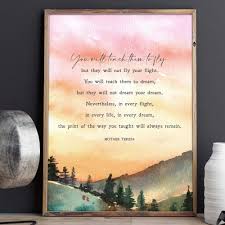 You Will Teach Them To Fly Mother Teresa Quote Etsy Australia