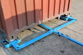 The bottoms are made with several length wise rails and the better ones are undercoated. Forklift Ramp Forklift Container Ramps Shipping Container Skates To Move Shipping Containers