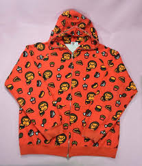 Add to favorites a bathing ape crown bape milo bape poster print. A Bathing Ape Baby Milo Junk Food Red Full Zip Hoodie Size Large Nigo Bapesta Full Zip Hoodie Bape T Shirt Zip Hoodie Sweatshirt