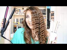Düzleştirici ile dalgalı saç nasıl yapılır? Su Dalgasi Nasil Yapilir Duzlestirici Ve Masa Ile Youtube