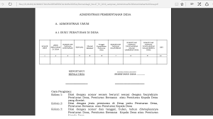 Contoh buku kas tpk dana desa. Administrasi Pemerintahan Desa Bralink Id