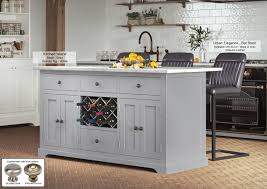 Versatile and traditional, this kitchen island offers ample kitchen storage for your space. Grey Kitchen Island White Granite Only Oak Furniture Sale Now On