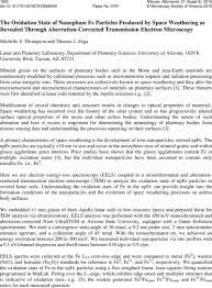 It determines the kinds of plant and animal life on and in the soil, and the amount of water available for weathering minerals and. The Oxidation State Of Nanophase Fe Particles Produced By Space Weathering As Revealed Through Aberration Corrected Transmission Electron Microscopy Microscopy And Microanalysis Cambridge Core