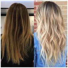 Before And After Transformation Brighter Beige Blonde Balayage Balayage Hair Blonde Beige Blonde Balayage Colored Hair Tips