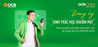 Thông báo đăng ký sinh trắc học khuôn mặt để xác thực giao dịch