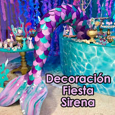 Lo mejor de todo es que es personalizable, puedes escribir el nombre del cumpleañero, una frase o un hashtag creado para tu evento por ejemplo. Decoracion Fiesta Sirena Decoracion Para Fiestas