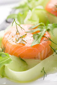 Salade De Concombre Au Saumon Fume Recette Recette Recettes De Cuisine Legere Saumon