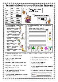 Possessive Adjectives Interactive And Downloadable Worksheet You Can Do The Exercises Possessive Pronoun Possessive Adjectives Possessive Pronouns Worksheets