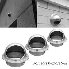 The artis wall vent cap is ideal for dryer venting, kitchen fan exhaust, fresh air intake, whole house ventilation & hrvs. 100 120 150 200 250 Mm Stainless Steel Exhaust Hood Hood External Wall Vent Cap Ventilation Cap Air Ventilation Ventilation Fan Vents Aliexpress
