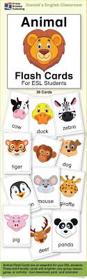 Animal Flash Cards Are An Essential In Any Esl Classroom These Colorful And Kid Friendly Cards Are Perfect For You Esl Classroom Animal Flashcards Flashcards