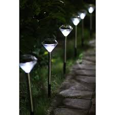 Shop Outdoor Solar Light Pathway Lights 24 Piece Set Overstock 22888427