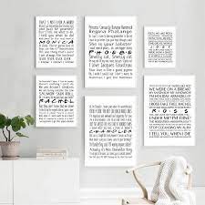 99 get it as soon as mon, jul 26 Friends Tv Show Fans Gift Posters And Prints Monica Rachel Phoebe Chandler Joey Ross Canvas Painting Print Home Wall Art Decor Painting Calligraphy Aliexpress