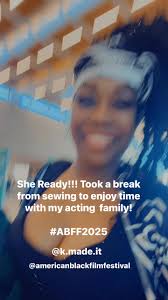 She Ready!! See you at American Black Film Festival!!